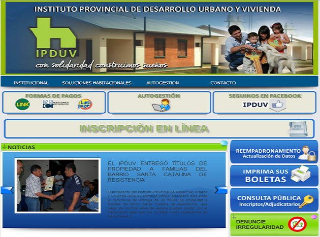 Contin a con xito la inscripci n on line del I.P.D.U.V Cordial